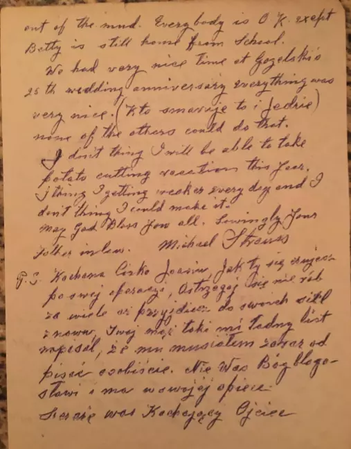 Michael Strauss letter to Bill Gozelski page 2