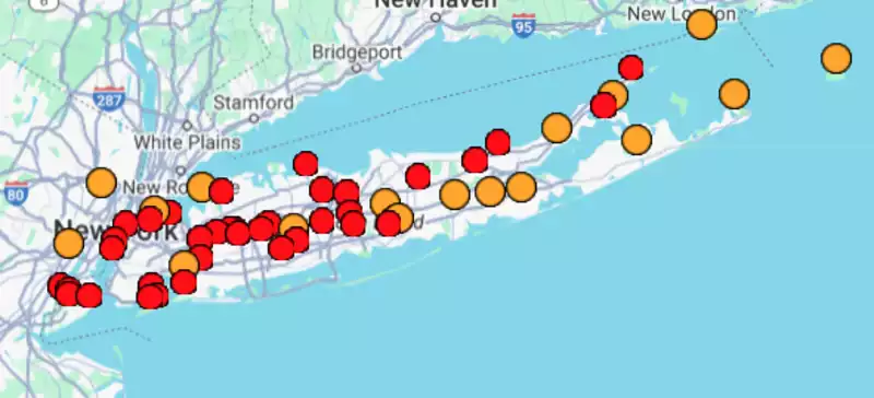 Long Island airport map