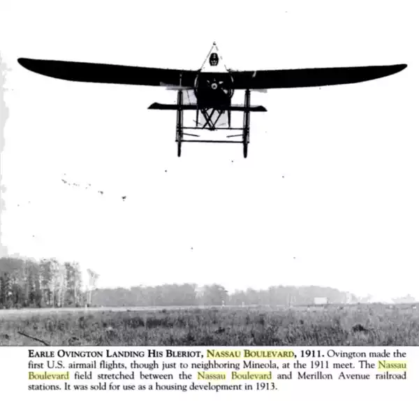 Ovington landing his Bleriot