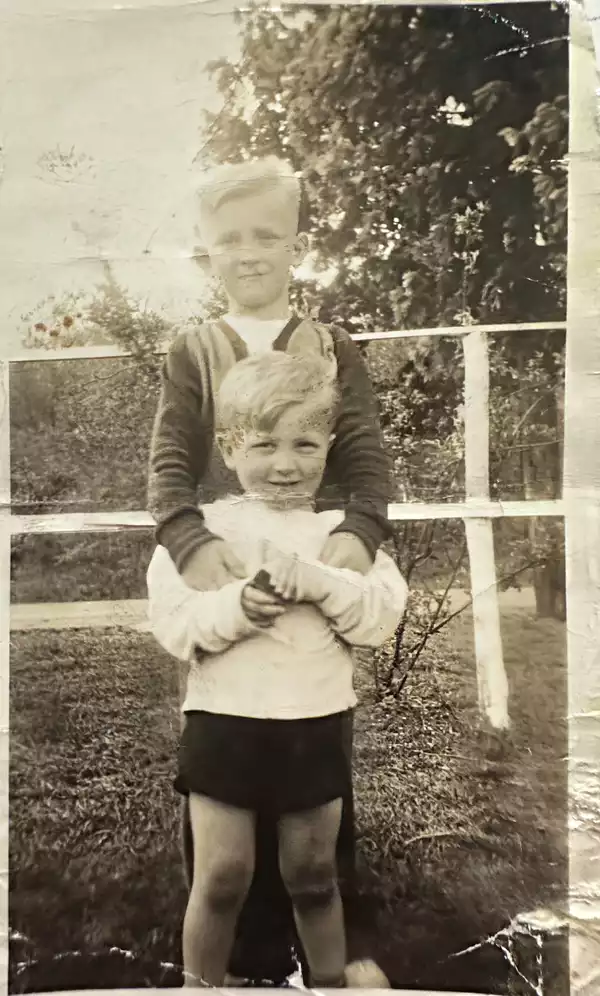 Peter with older brother George