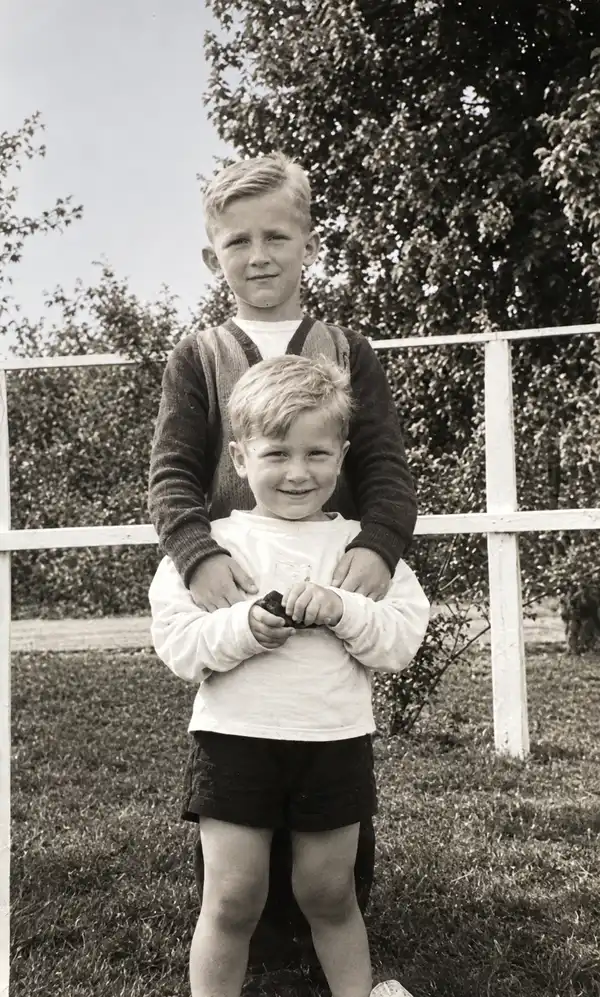 Peter with older brother George