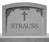 strauss headstone