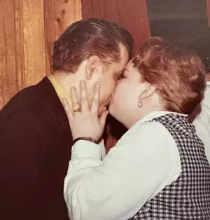 Ginger kissing Stanley
