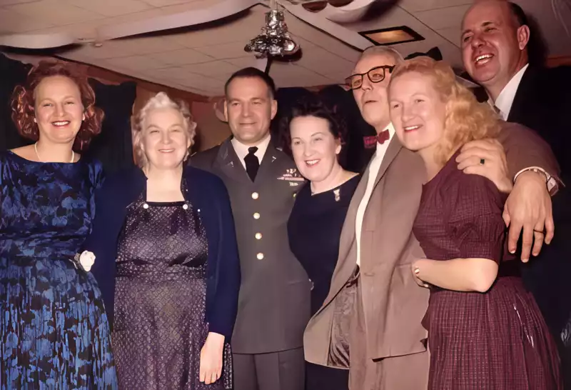 Irene ‘Renee’, Rose, and Emile Kapusta, Sophie and Joseph Wisniewski, 1940s